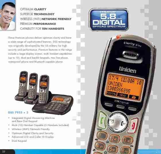 Uniden Cordless Telephone DSS 7915 + 1 WP-page_pdf